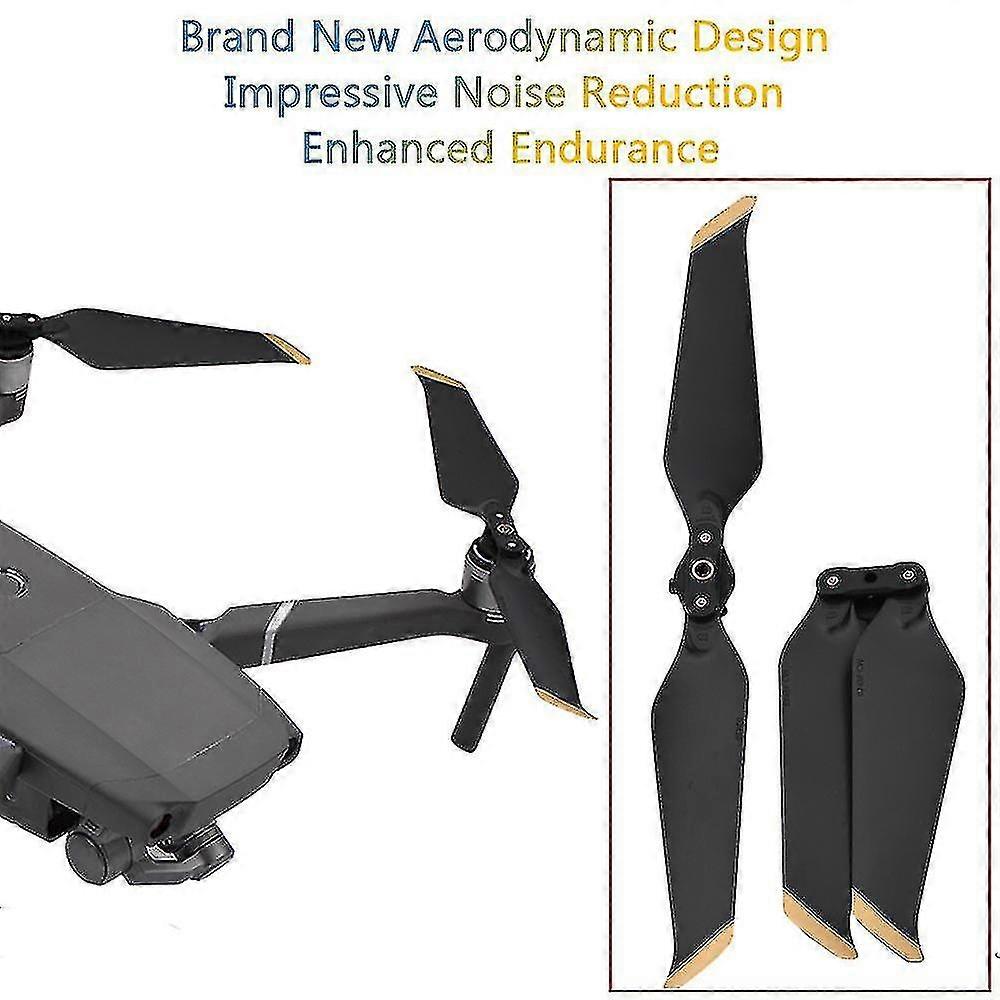 2 Pairs 8743f Low-noise Quick-release Propellers Blades For Dji Mavic 2 Pro/zoom
