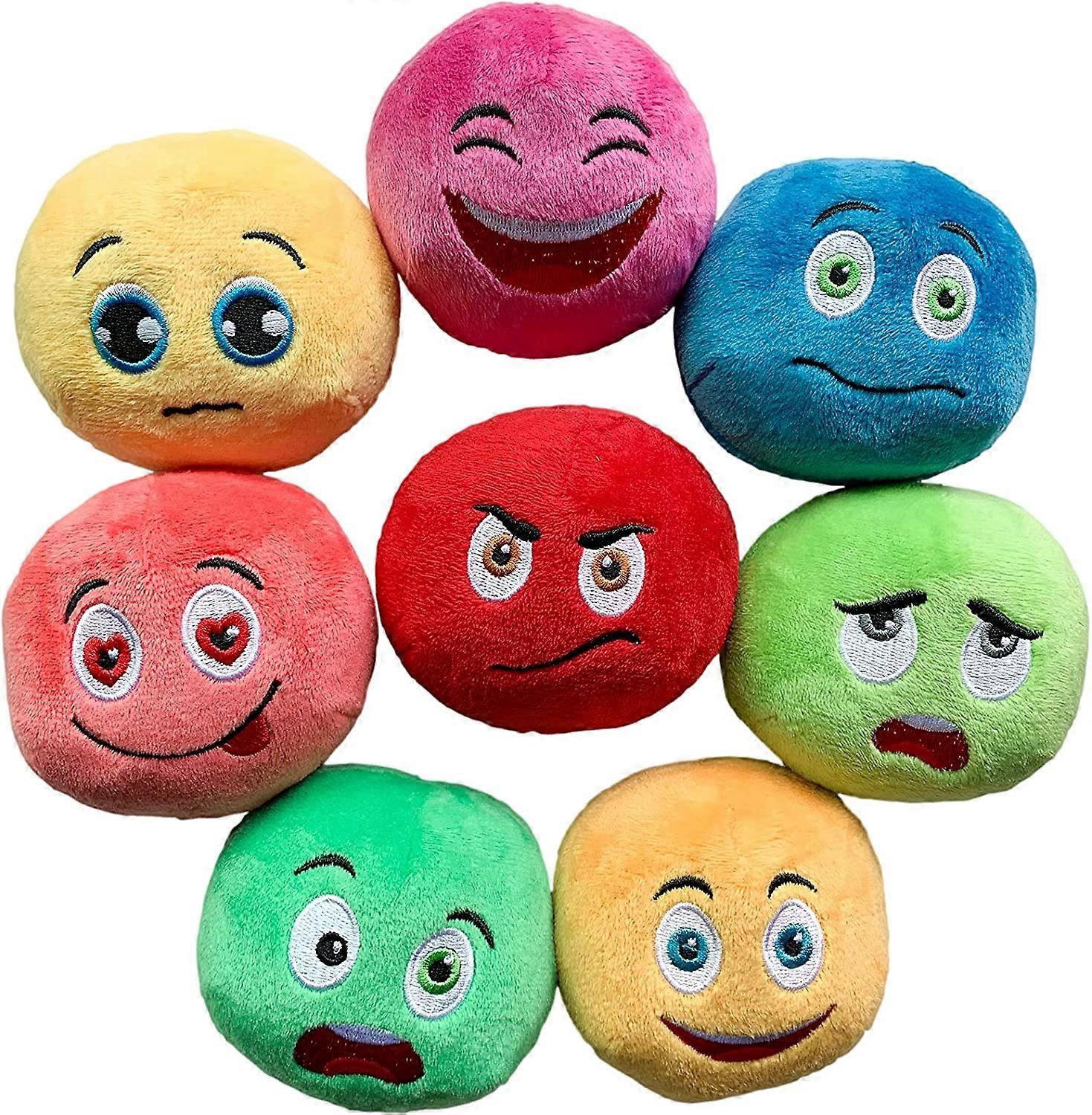 Plush Toy for Dogs 8 Toys, Interactive Chew Toy Soft Squeaker Ball for Puppy, Small Dogs, Medium Pet Dogs