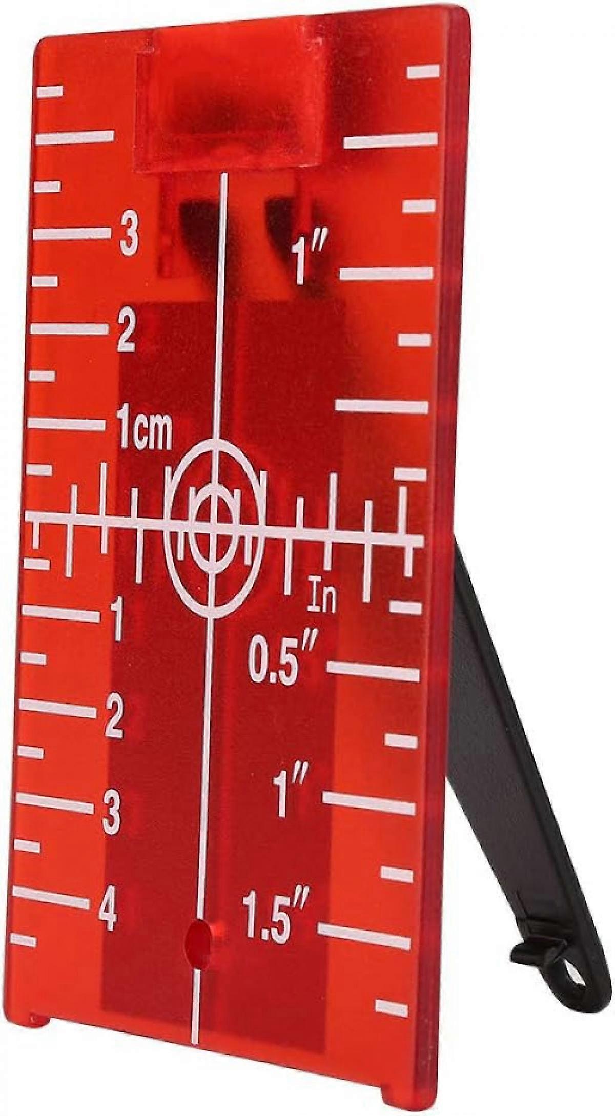 Laser Target,Magnetic Target Plate with Leg for Laser Level Meter Cross Line Double Scale Picture Hanging Wall Floor Tile Construction Tools for Beam
