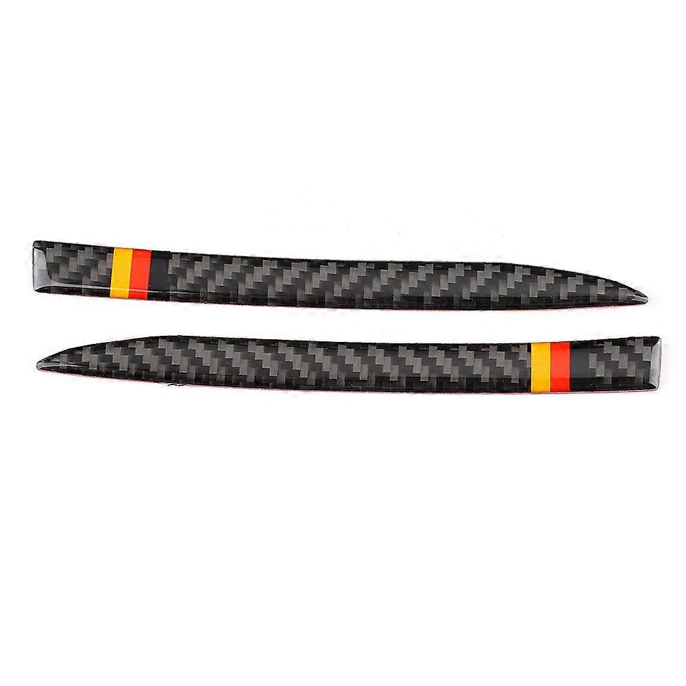 2pcs Left Hand Drive Carbon Fiber Anti Collision Rearview Mirror Strip Trim Kit Fit for A6 A7 2012-2018