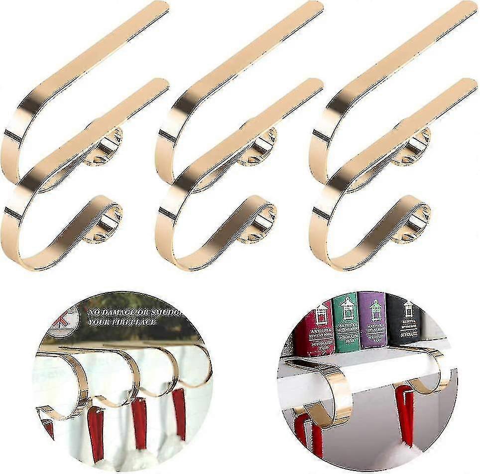 6 قطع عيد الميلاد تخزين المعادن شنقا شماعات مقاطع لحزب شجرة الموقد شجرة عيد الميلاد