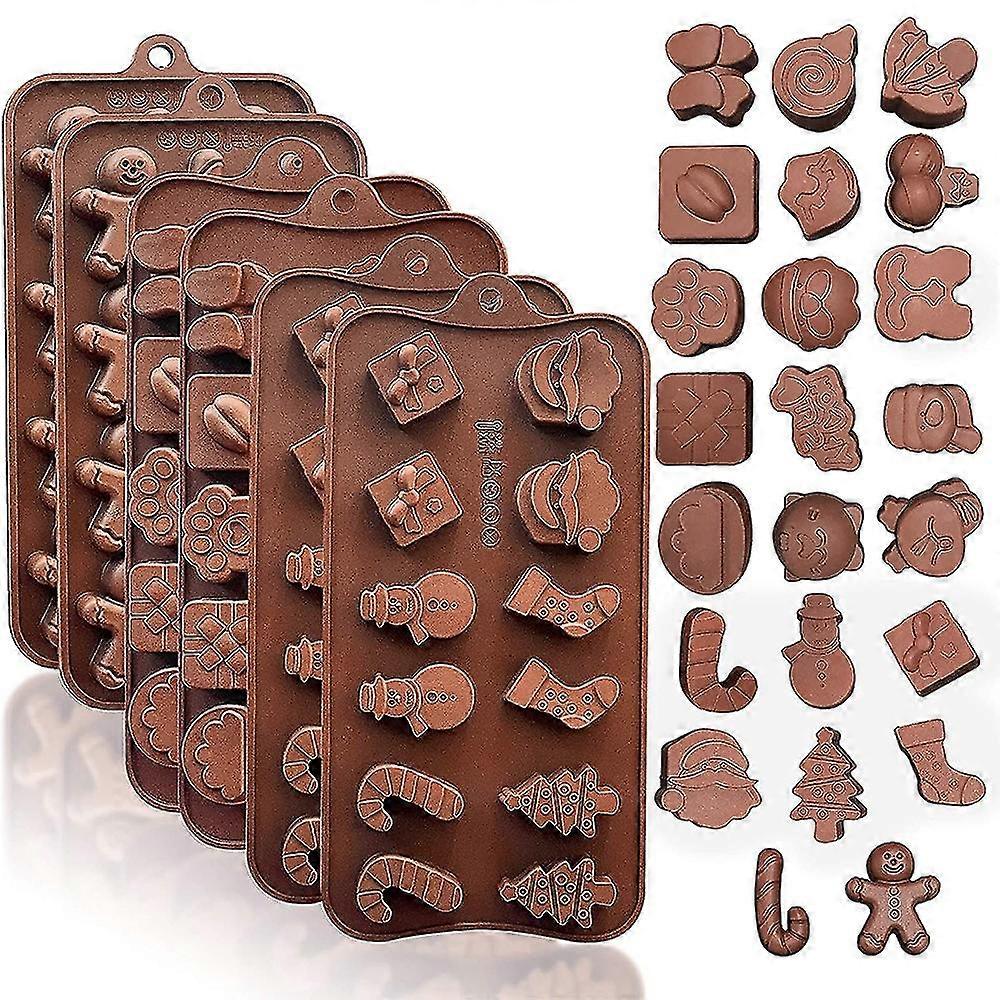 6 Pieces Cake Mold Multi Style Silicone Chocolate Mold L Baking