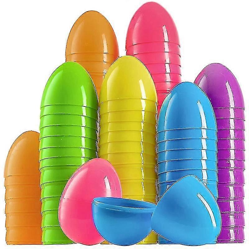 Easter Eggs. Children's Handmade Diy Painting Simulation Plastic Egg Shell. Easter Decorating Eggs