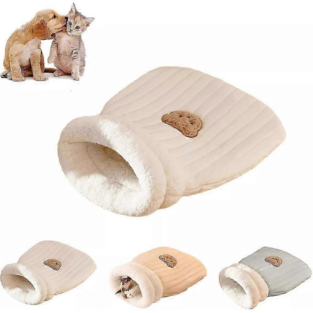 Snuggly Winter Cat Sleeping Soft Bag,Washable and Enclosed