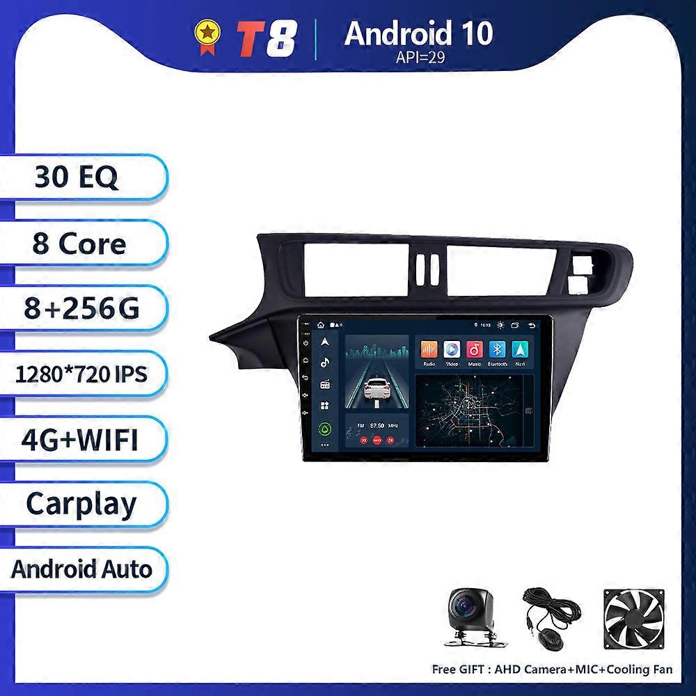 T8 8G 256G For Citroen C3-XR 2010 - 2015 Car Radio Multiemdai Player 2 Din GPS Navigation Carplay Auto WIFI RDS DSP Stereo