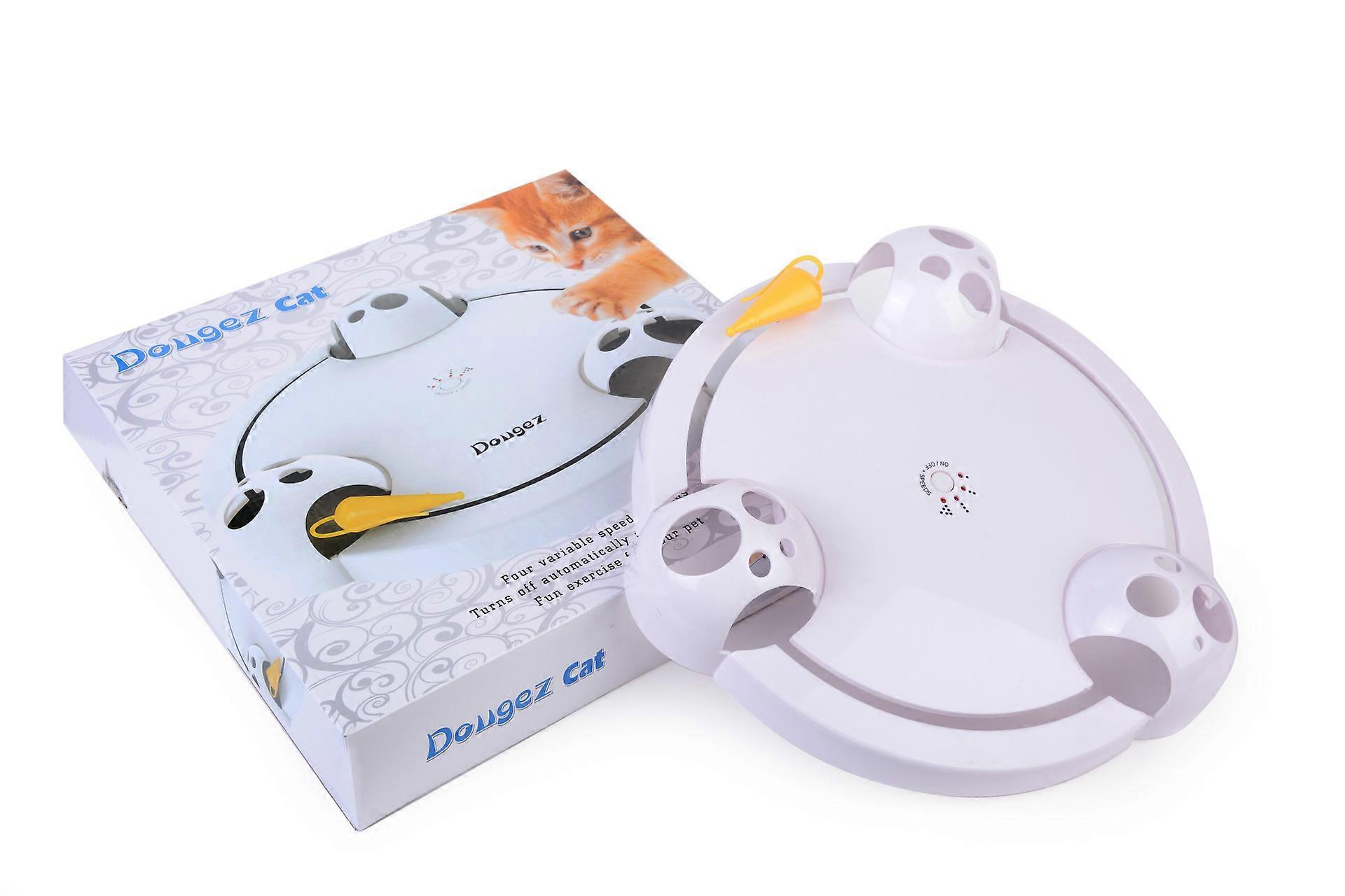 New Interactive Cat Toy Funny Cat Automatic Rotating Cat Play Teaser Plate Mice & Animal Toys Electric Playing Exercise pet Toy