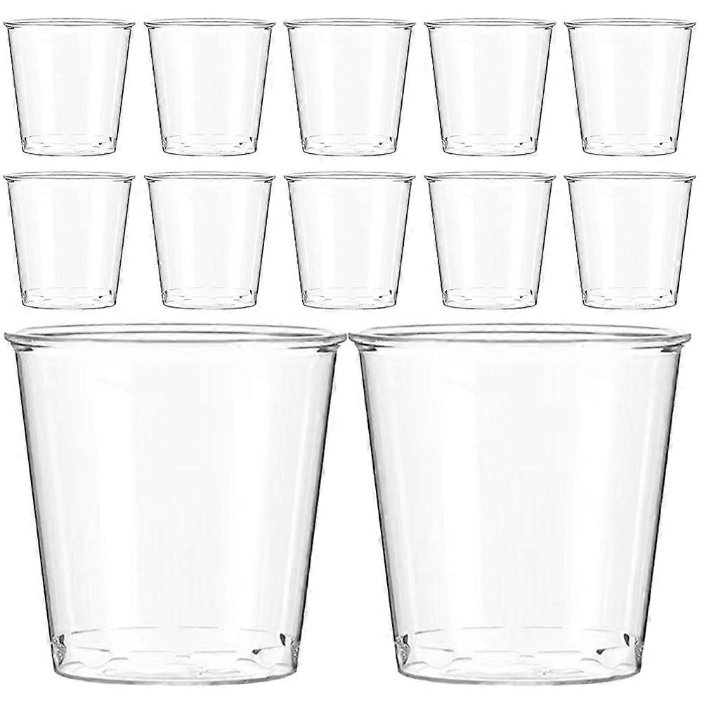 100pcs Plastic Cups Disposable Drinking Cups Party Use Beverage Cups Juice Cup