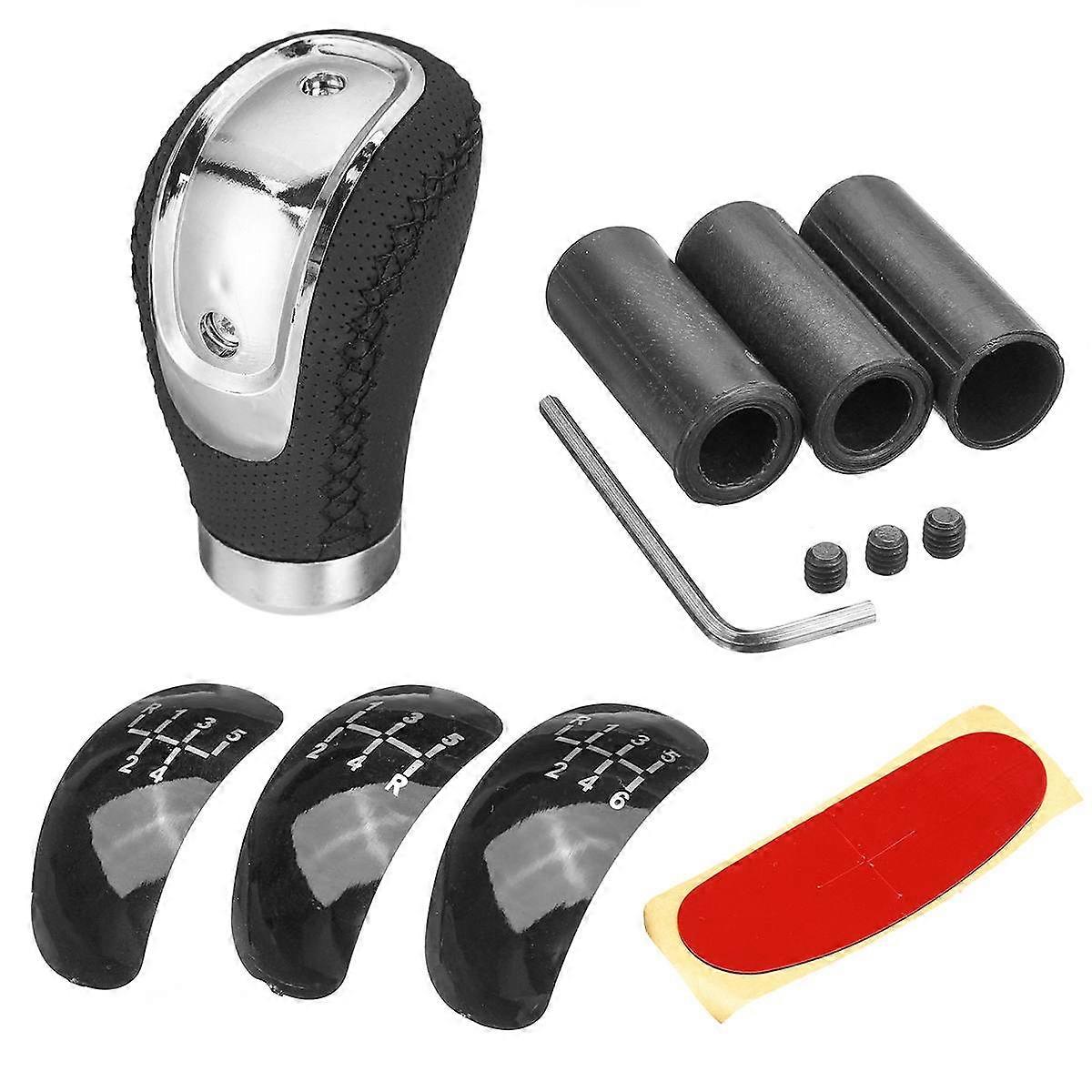Universal 5/6 Speed PU Leather Gear Shift Knob Manual Car Gear Stick Shift Knob Gear Stick Shift Knob-Type 1
