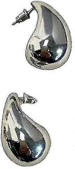 Tear Drop Silver Gold Trending Oversized Statement Style Earrings