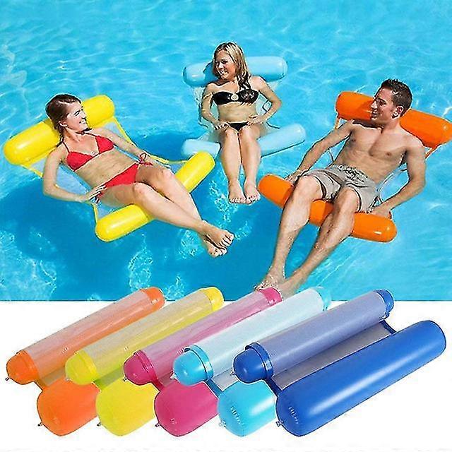 Yellow swimming pool floating inflatable beach chair pool toy inflatable floating swimming