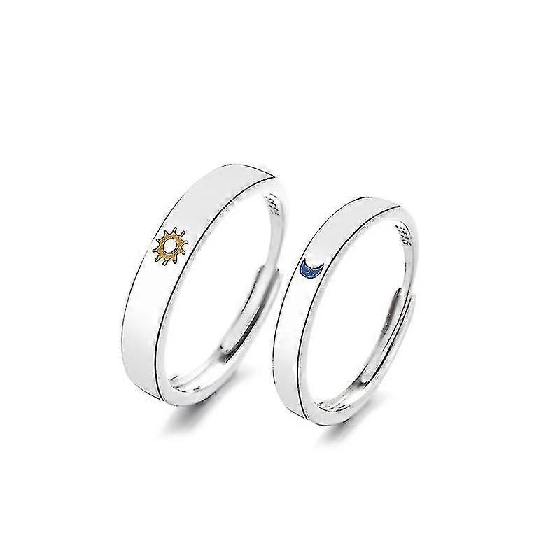 Sun And Moon Pair Ring Women's Moon