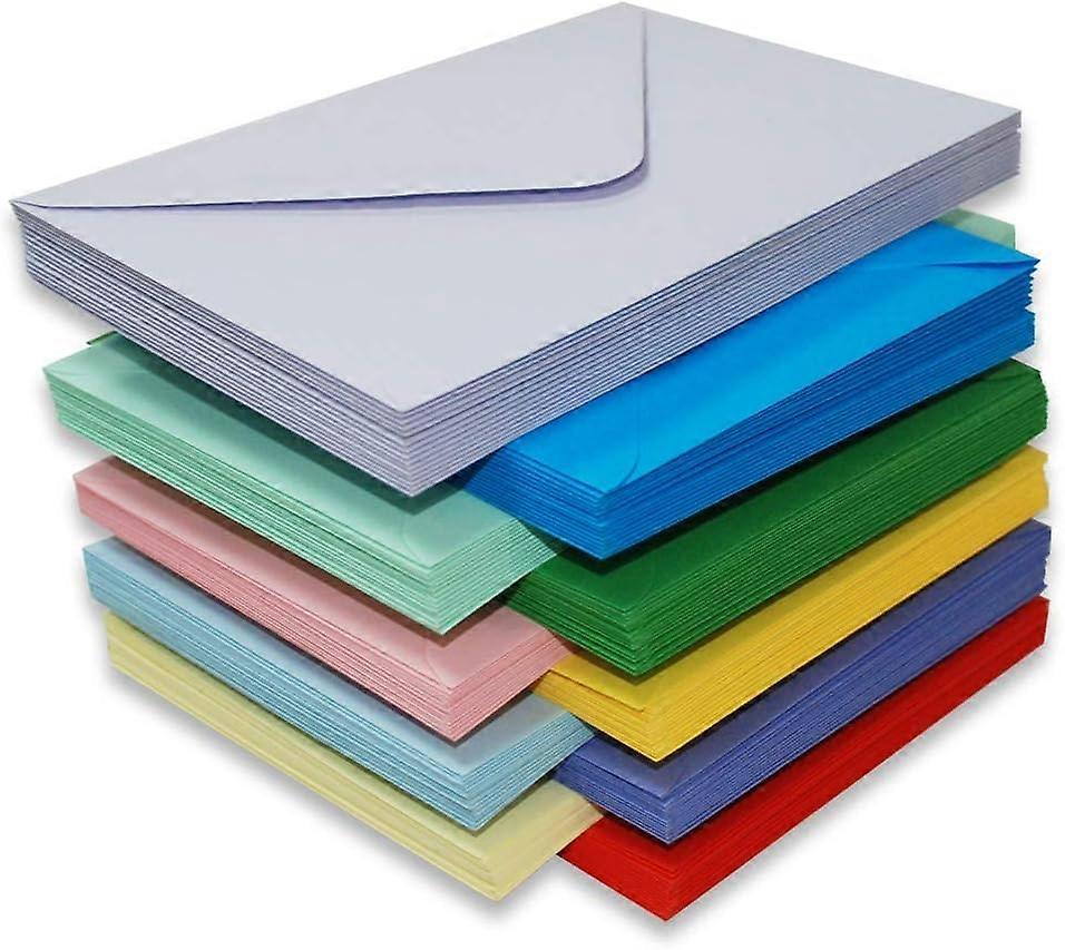 150pcs 11.5*8CM envelopes in Assorted colours, Brights & Pastels