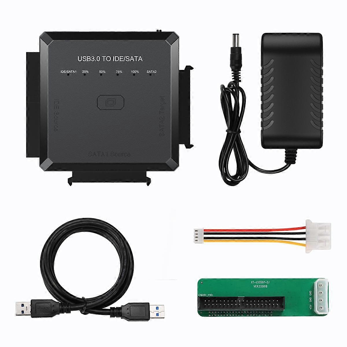محول SATA إلى USB 3.0 IDE SATA إلى كابل USB3.0 USB2.0 Sata لمحرك الأقراص الصلبة 2.5 3.5 محرك الأقراص الثابتة HDD SSD USB IDE SATA EU Plug