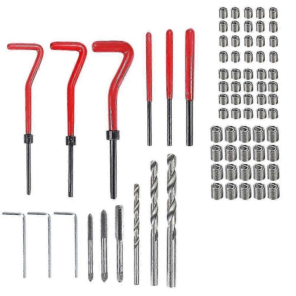 75 Pcs Thread Repair Tool Set M5-m8 Screw Thread Inserts
