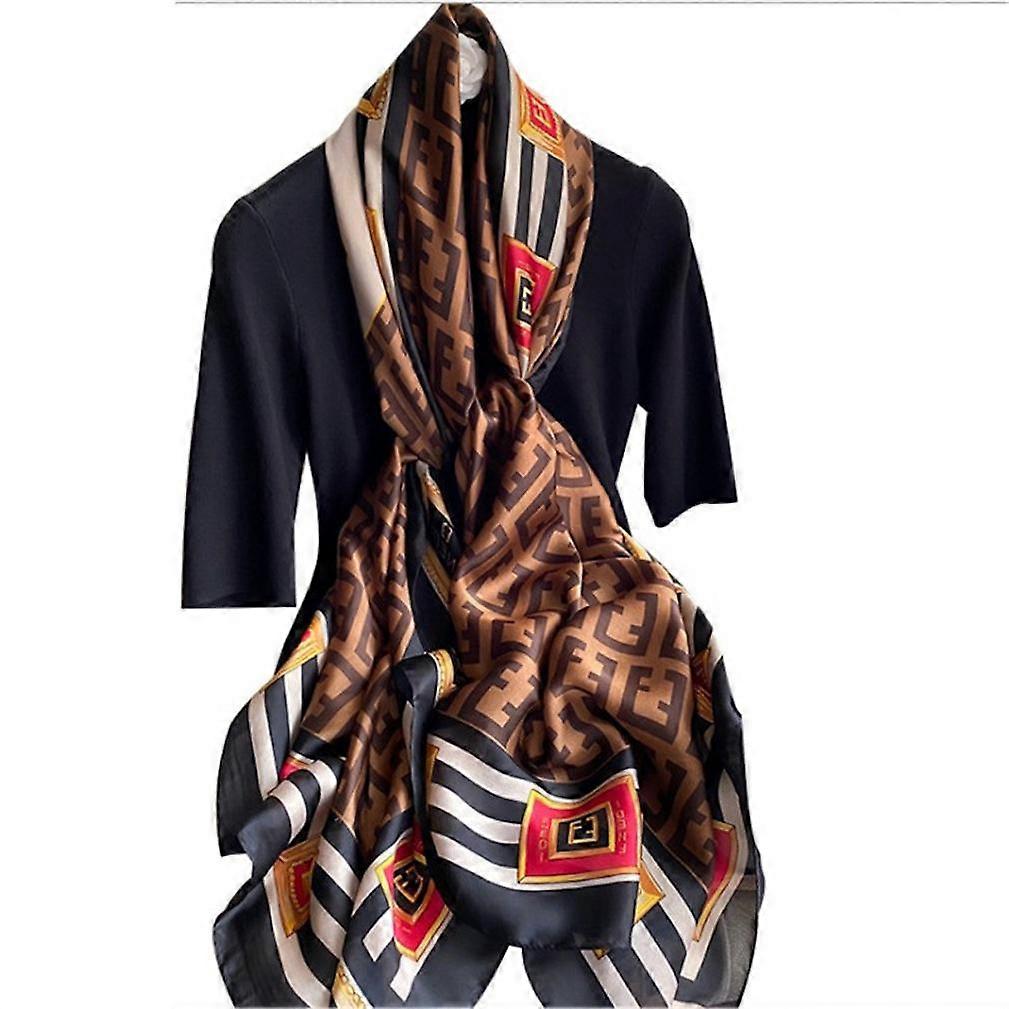 Silky Sun Proof Scarf Thin Shawl Summer Wrap for Lady