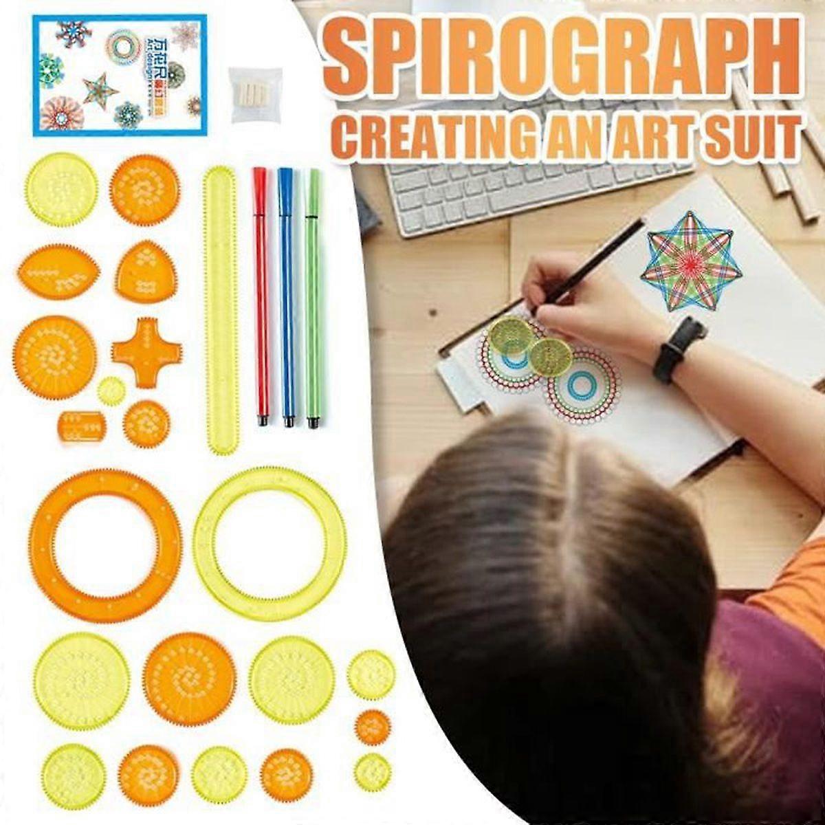 Magic Ruler Kaleidoscope Painting Set Magic Ruler Drawing Educational Toy