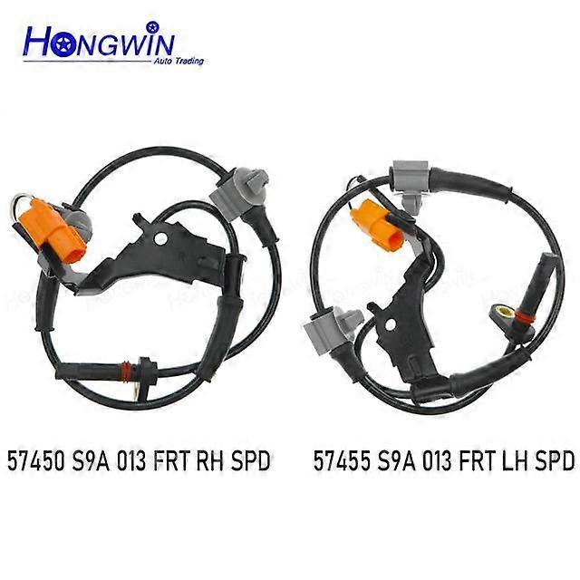 NEW SET Front Left Right Wheel Speed ABS Sensor For Honda CRV CR-V 2 3 2.0 2.2 2.4 2001-2006 57450-S9A-013 57455-S9A-013 ALS1086