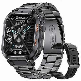 Sporty na świeżym powietrzu Fitness Smartwatch dla dorosłych 1,96 cala Ekran Bluetooth Połączenia Wodoodporne zegarki Tlen we krwi Reloj Hombre
