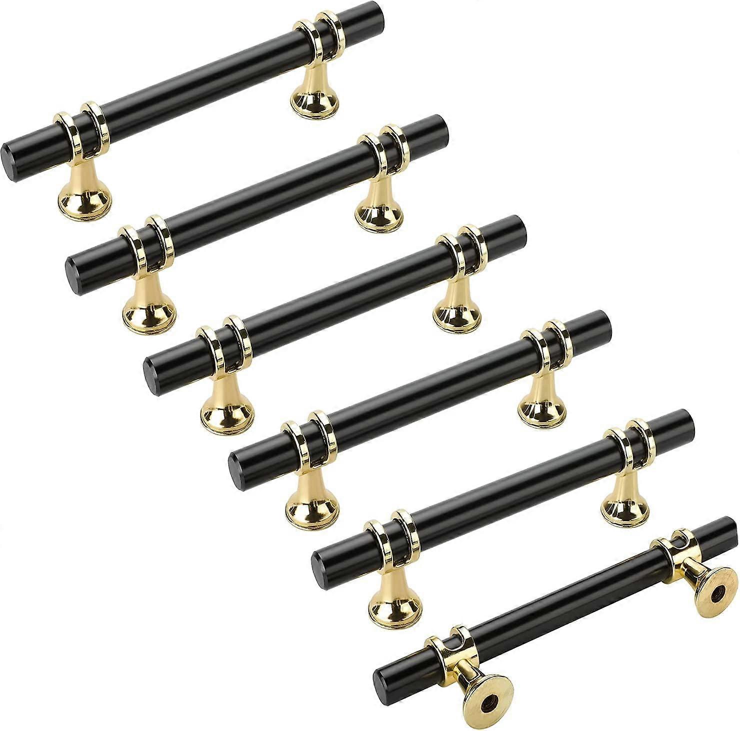 Durable Strong Matte Black Gold Cabinet Pulls
