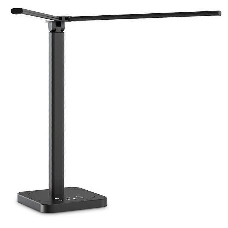 LAOPAO LED Double Head Desk Lamp Double Swing-arm Desk Lamps Adjustable Brightness Color Temperature for Reading/Offices/Bedroom