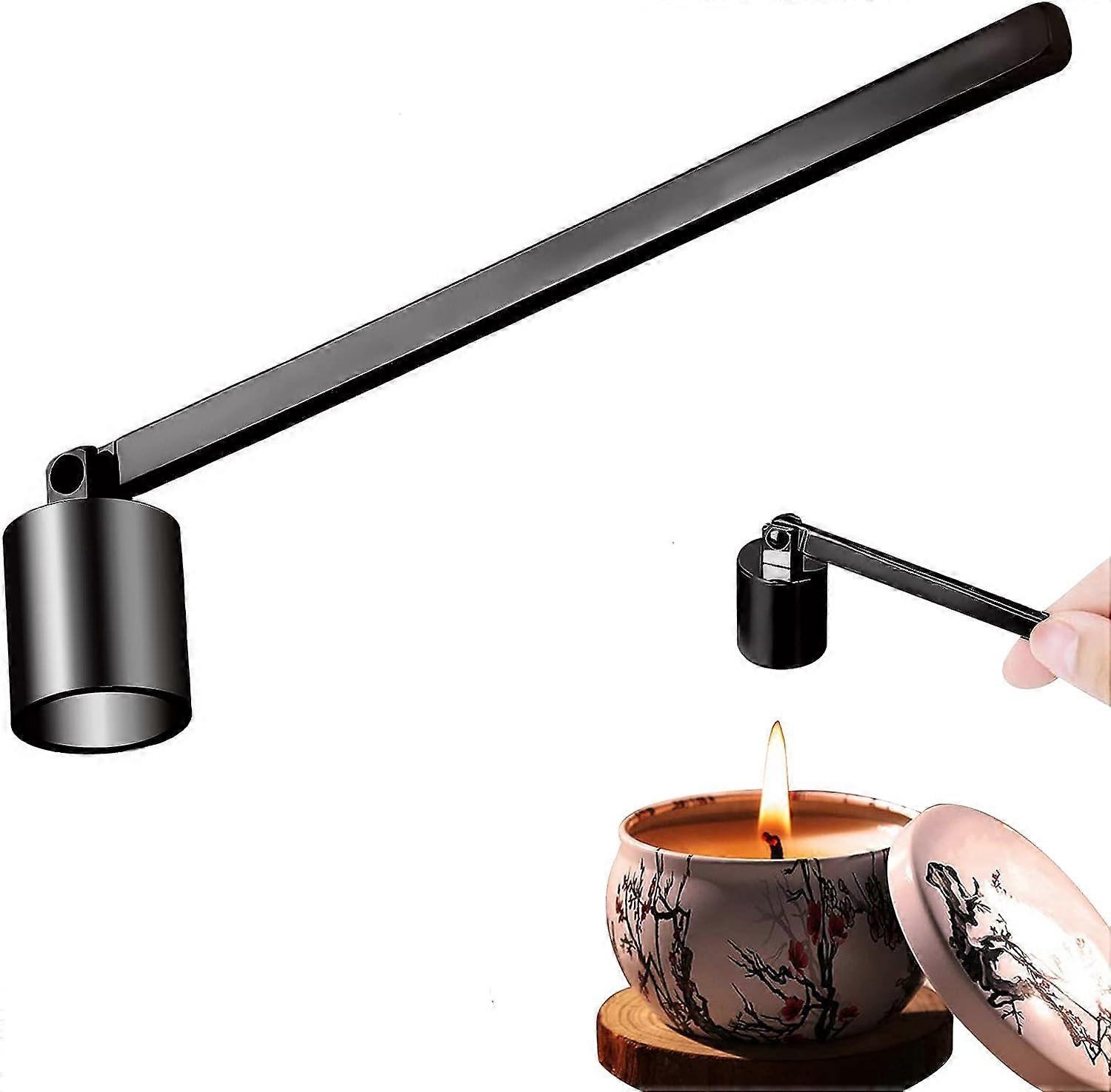 Candle Snuffer, Candle Extinguisher Wick Snuffer Accessory(Black)