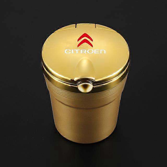 Ashtrays Car Ashtray With Blue Light Ashtray for home For Citroen C3 C4 C5 Ds3 Ds4 Ds5 Portable Smokeless auto ashtray for car accessory