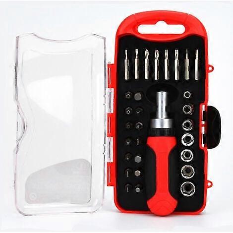 30-piece magnetic ratchet screwdriver set