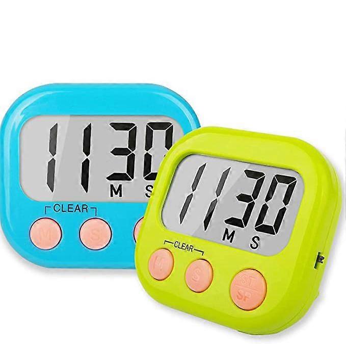 Teacher Kids Classroom Timer Large Magnetic Digital Timer Set of 2 ( Blue + Green)