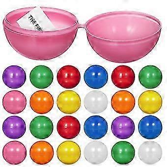 25 Pcs Raffle Balls Plastic Hollow Balls Colored Party Game Balls Entertainment Balls For Table Activity