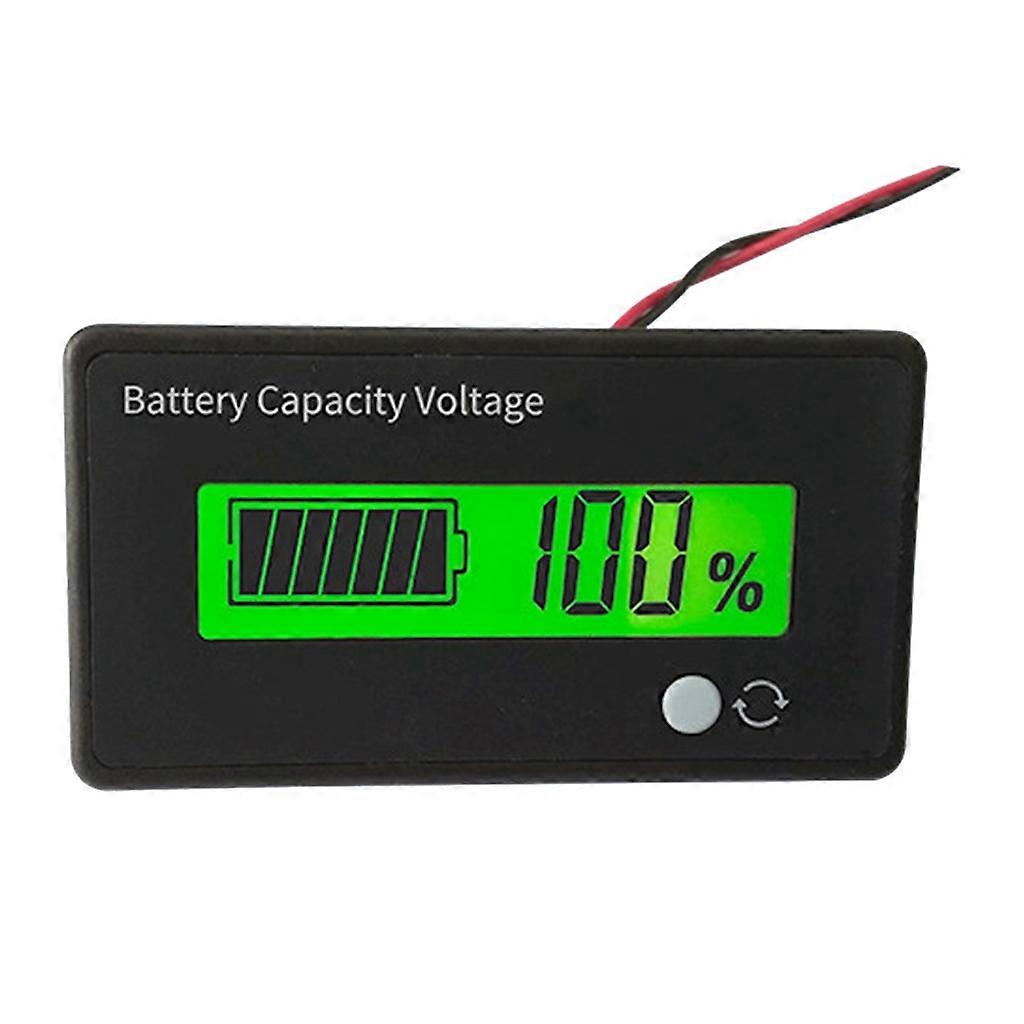Battery Capacity Indicator Golf Cart Voltage Meter LCD Display Green Backlight