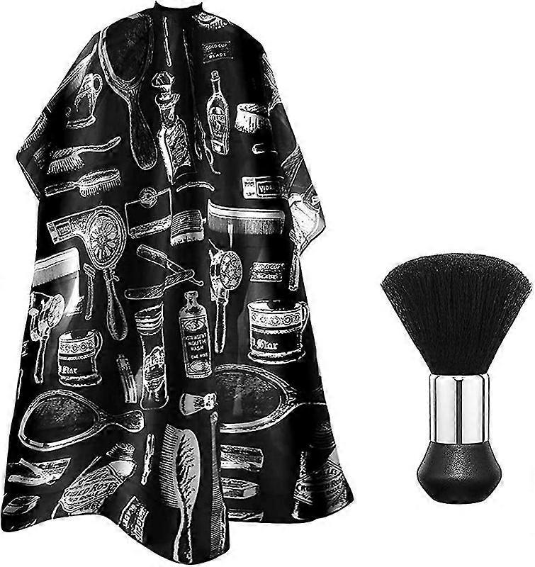 Universal Barber Cape with Adjustable Flexible Hook Closure, Waterproof Yalo