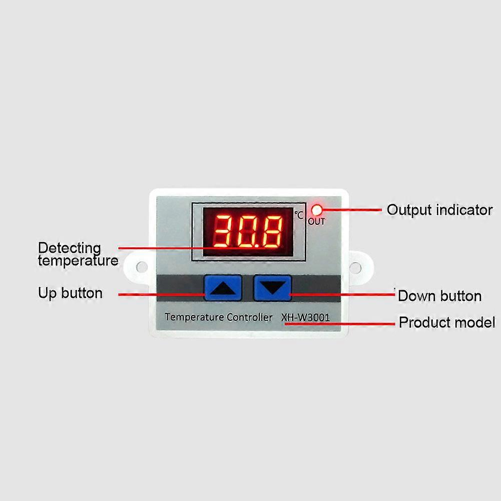 2023 NewDigital LED Temperature Controller For Incubator Cooling Heating Switch Thermostat NTC Sensor
