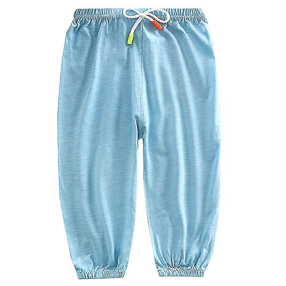 Baby Barn Gutter Jenter Solid Drawstring Joggebukser Elastisk Midje Avslappet Bukser