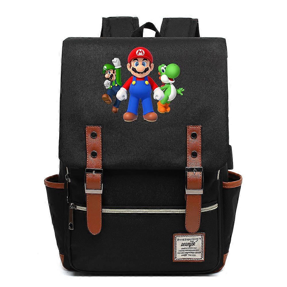 Σακίδιο Super Mario με μεγάλη χωρητικότητα για εφήβους, φοιτητές, άνδρες, γυναίκες - Ιδανική σχολική τσάντα για ταξίδια αναψυχής και παιδιά - Σακίδιο φιλικό προς τα ταξίδια