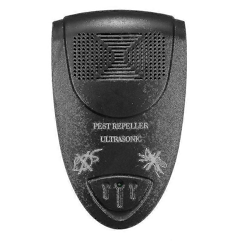 New product,2pcs Black Ultrasonic Bat Repellent Pest Repellants Control,get Rid Of Bats In 72 Hours(eu Plug)