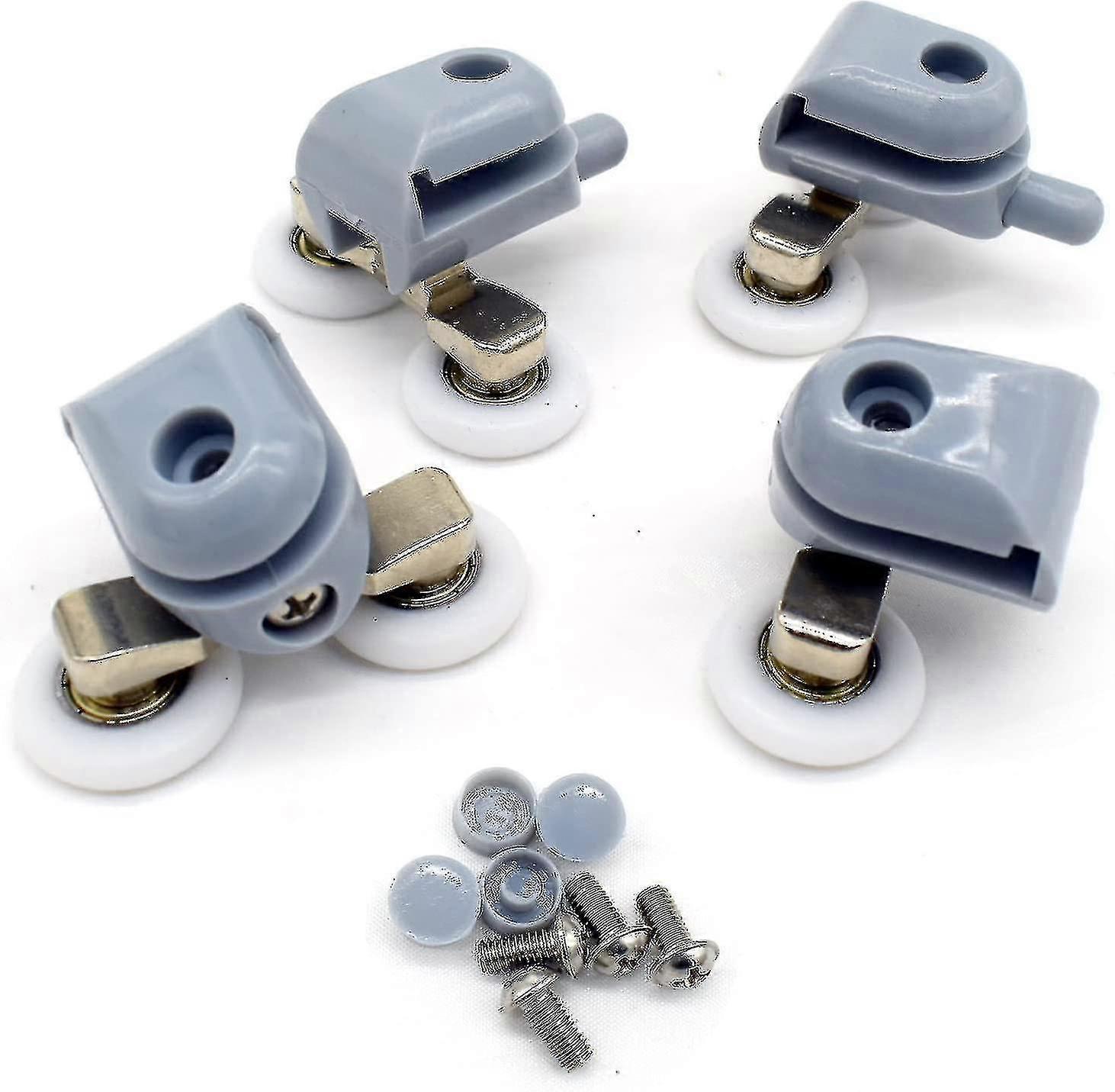 8 Pack Double Shower Door Rollers 23mm Diameter Bathroom Replacement Parts