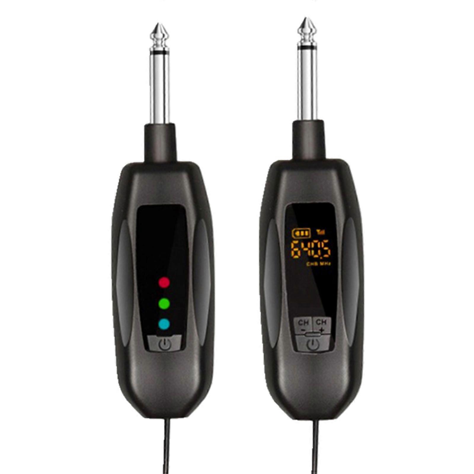 Wireless Guitar System UHF Guitar Transmitter Receiver Audio Transmission