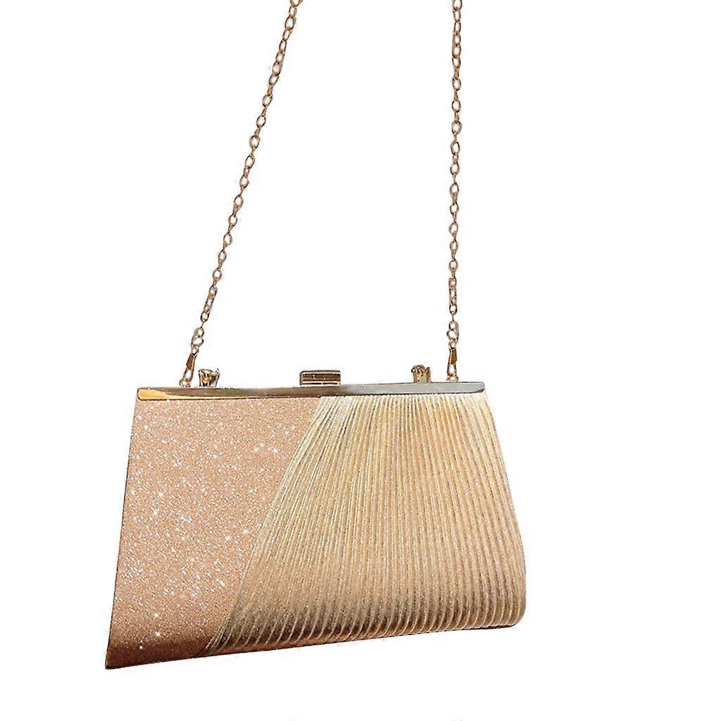 حقيبة مساء بريق للنساء مخلب مع حقيبة يد سلسلة قابلة للفصل حقائب الكتف
