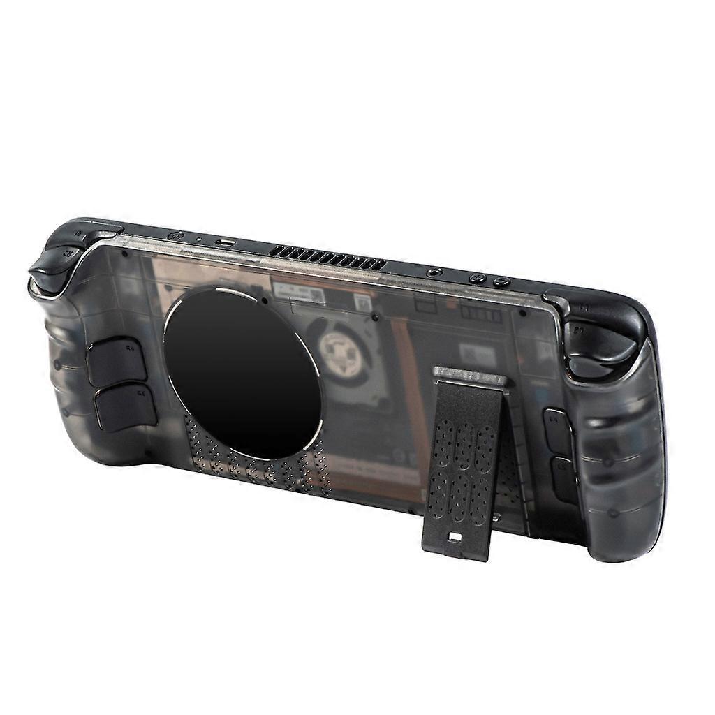 Transparent Clear Faceplate Back Plate Case Replacement for SteamDeck Handheld Console Replacement Housing Case DIY