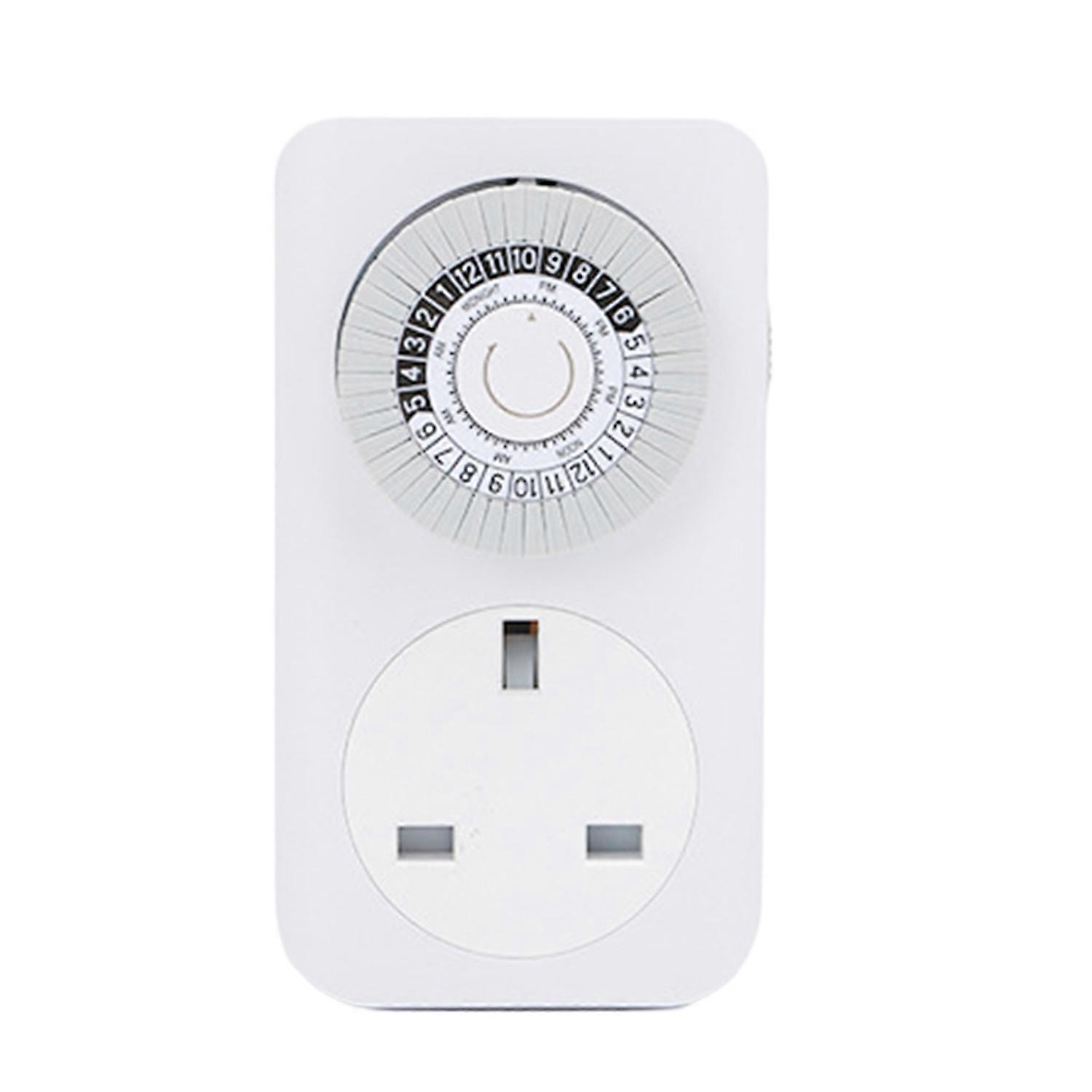 Intelligent Mechanical Outlet Timer Simple Operation Universal Household Appliances 24-Hour Indoor
