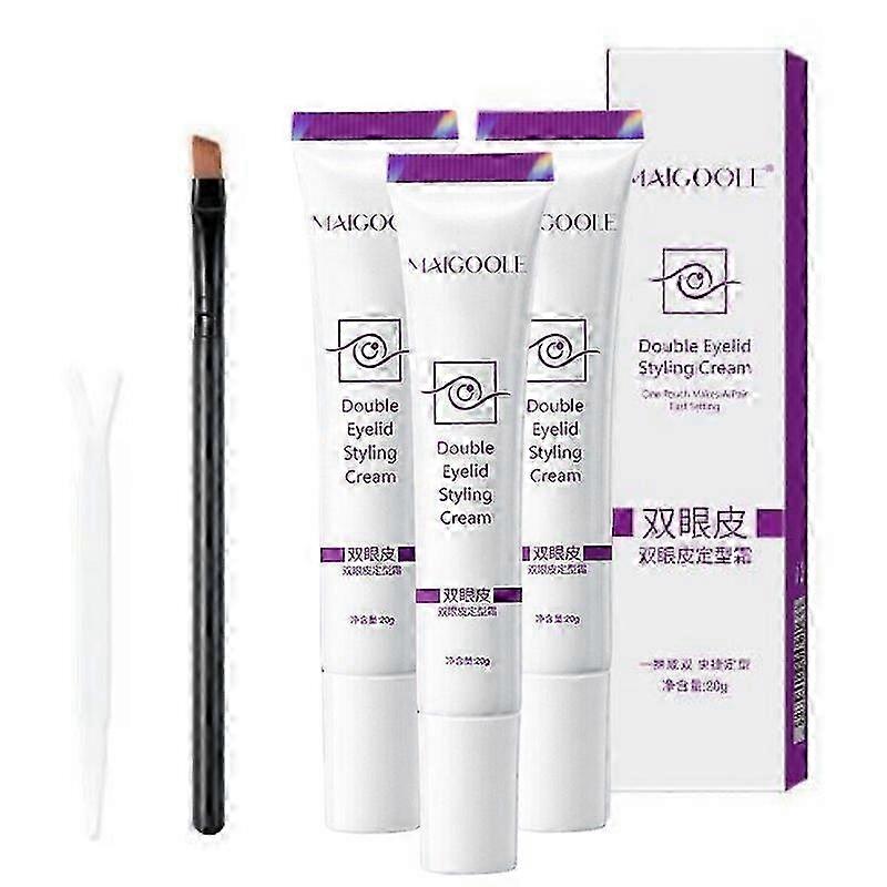 3pcs Double Eyelid Pen Glue Invisible Double Eyelid Styling Cream Stick Liquid Tape