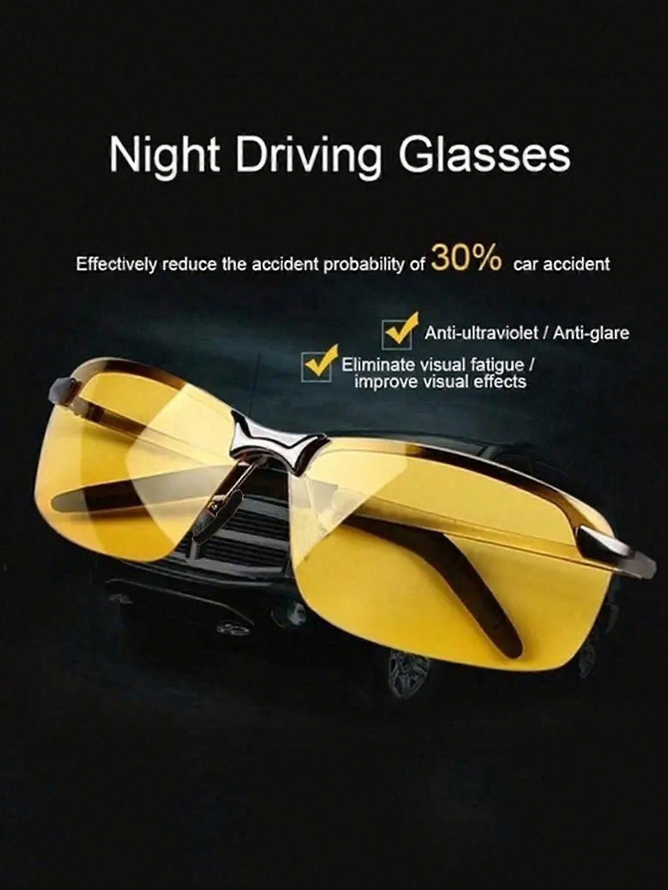 1pcsオートバイゴーグルナイトビジョンドライビンググラスは運転の安全性を向上させます