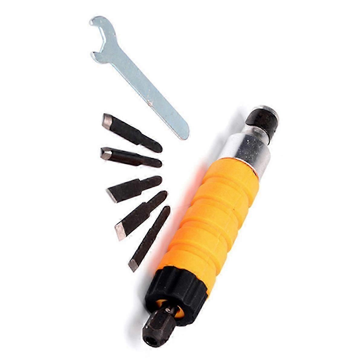 Wood Carving Tool Wood Chisel Carving Tool Set Electric Chisel With 5 Carving Tips Wrench Flexible Flex Shaft Hand Tool