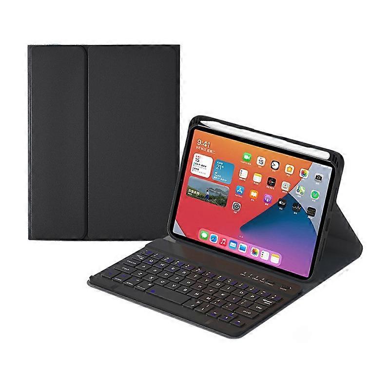 HK006 Square Keys Detachable Bluetooth Keyboard Leather Tablet Case with Holder for iPad mini 6
