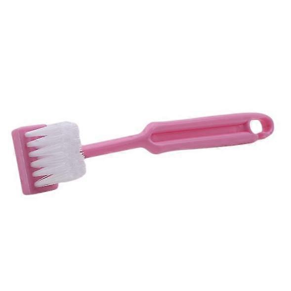 Portable Toilet Brush Scrubber V-type Cleaner Clean Brush Bent Bowl Handle