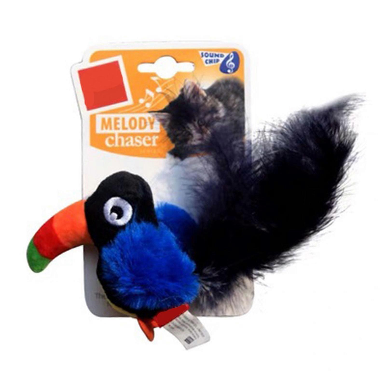 Chirping Dancing Bird with Motion Sensors Activations Singing Chirping Birds Toy for Stimulating Hunting Instincts