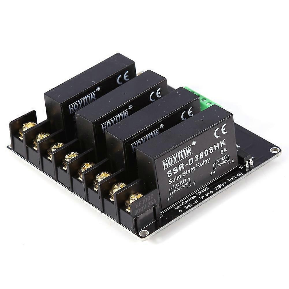380V 8A 4 Channels Solid State Relay Module Board SSR Switch Controller