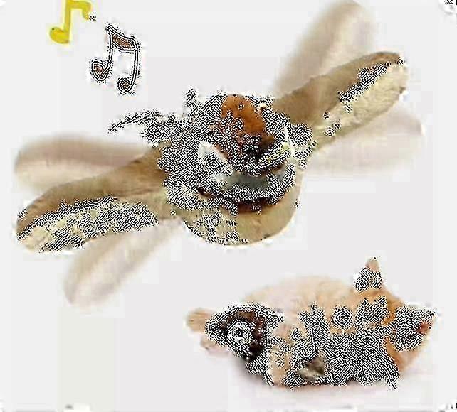 Electronic Interactive Flying Bird Cat Toy Hanging Pet Flapping Wings Sparrow