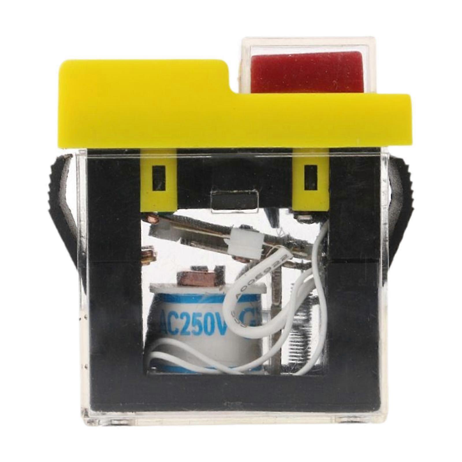 Electromagnetic Switch 250V 6A Push Button Switch for Grinder Saw Power Tool