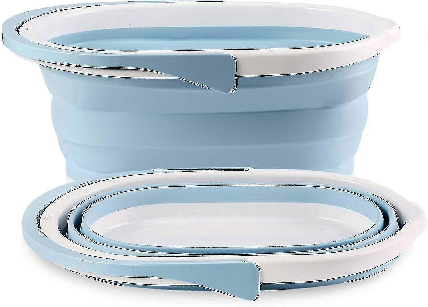 Portable Foldable Silicone & Plastic Laundry & Camping Storage Basket